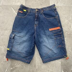 Vintage MoJeans Jean Shorts Mens 36 Jorts Loose Baggy y2k Mo Jeans Rap Hip Hop